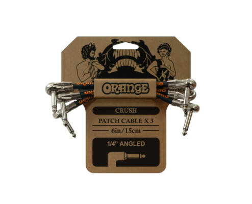 Orange Amplifiers - Crush Series 6 Angle/Angle Patch Cable 3-Pack - Orange