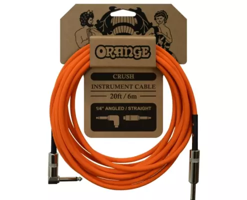 Orange Amplifiers - Crush Series Instrument Cable Angle/Straight - 20 foot
