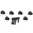 Kluson - Button Set for Contemporary Diecast Series Tuning Machines - Metal Keystone Black