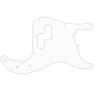 WD Music - Custom Pickguard for Fender 4 String American Professional Precision Bass - White