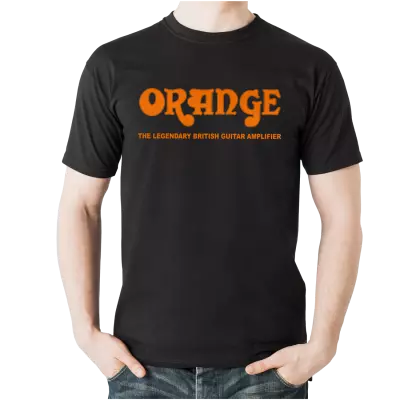 Orange Amplifiers - Classic Orange Logo T-shirt Black - Medium