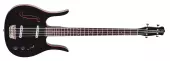 58 Longhorn Electric Bass Guitar - Black with Red Binding