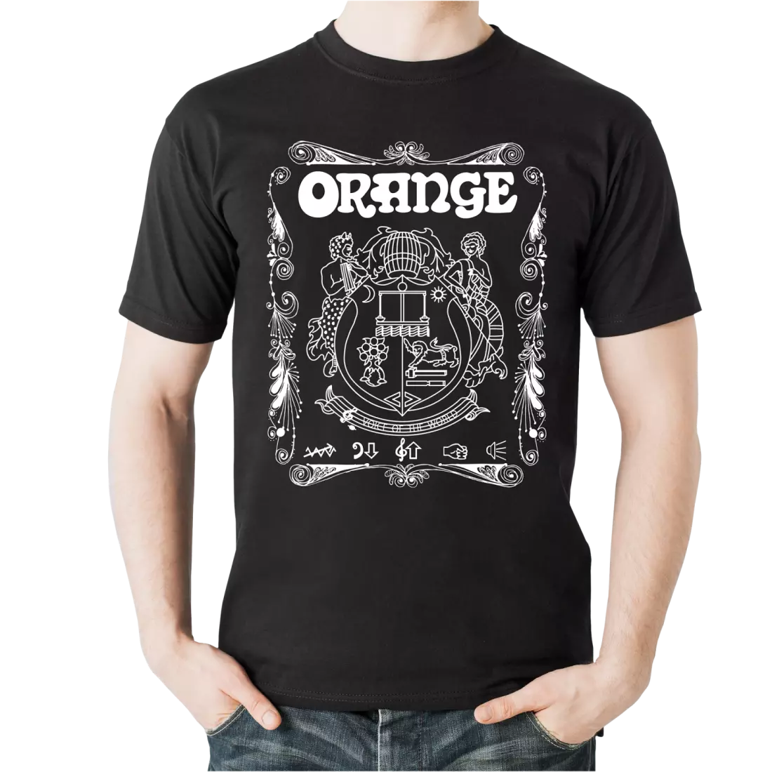 Crest T-Shirt Black - Large