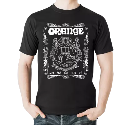 Orange Amplifiers - Crest T-Shirt Black - XXL