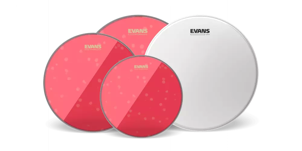 Hydraulic Tom Drumhead Fusion Pack (10,12,14) with 14\'\' UV1 Snare Batter Head