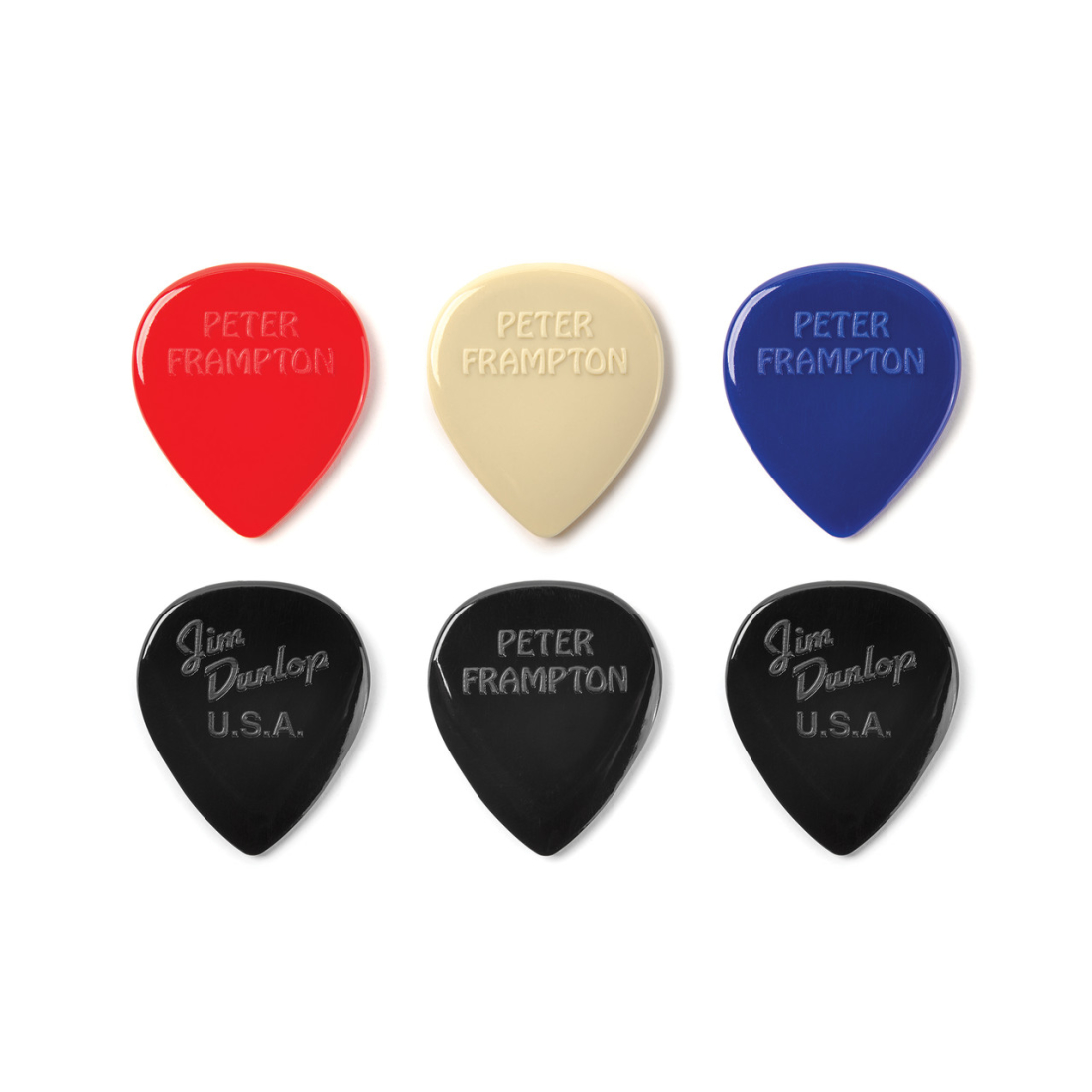Peter Frampton Vintage Jazz Teardrop Pick (6 Pack)