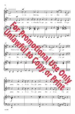 Peace Like a River - African American Spiritual/DesJardins - 2pt