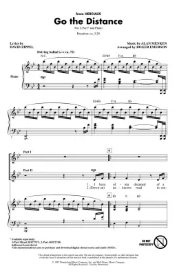 Go the Distance (from \'\'Hercules\'\') - Menken/Emerson - 2pt