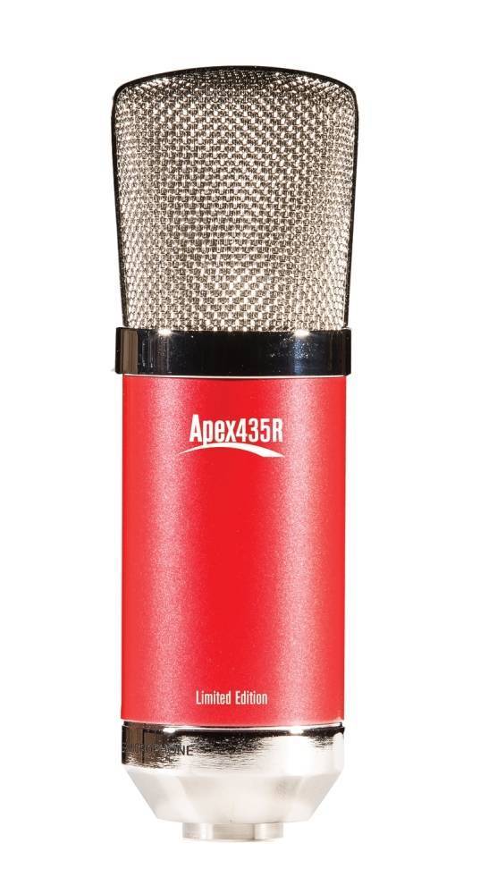 Wide Diaphram Condenser Mic w/Suspension Clip - Red