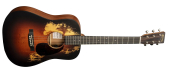 "Martin Guitars - D Jr E StreetLegend Burst Acoustic\/Electric Guitar with Softshell Case"