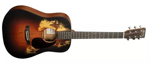 Martin Guitars - D Jr E StreetLegend Burst Acoustic/Electric Guitar with Softshell Case