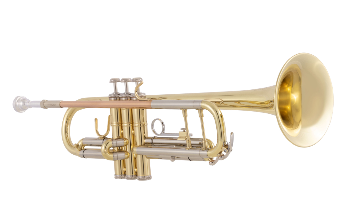 BTR202 Student Bb Trumpet with Red-Brass Leadpipe - Lacquered