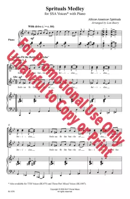 Spirituals Medley - Spirituals/Beery - SSA