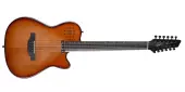 Godin Guitars - A12 Ultra Dlx 12-String Acoustic\/Electric Guitar with Gigbag - Lightburst