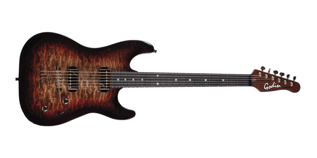 Artisan ST-II Electric Guitar with Case - WhiskeyBurst