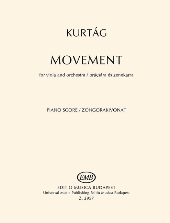 Movement - Kurtag - Viola/Piano - Sheet Music