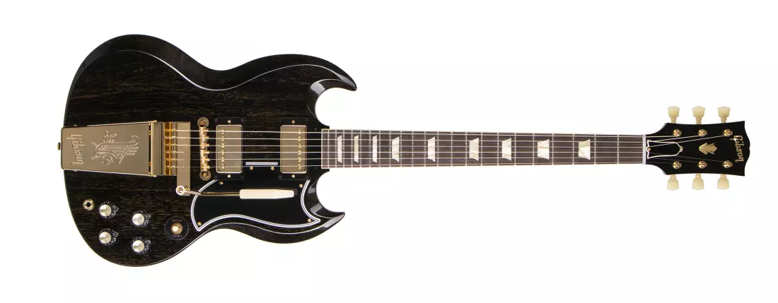 1964 SG Standard Maestro Electric Guitar with Hardshell Case - TV Black Gold