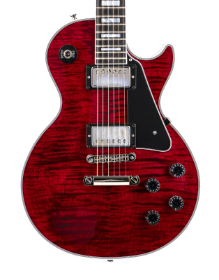 Les Paul Custom with Figured Top Electric Guitar - Red Tiger