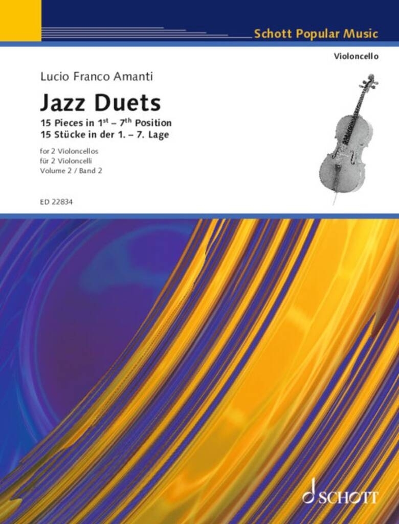 Jazz Duets, Vol. 2: 15 Pieces in 1st-7th Position - Amanti - Cello Duet - Book