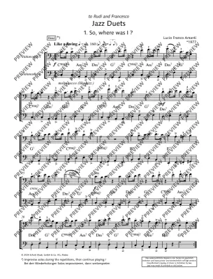 Jazz Duets, Vol. 2: 15 Pieces in 1st-7th Position - Amanti - Cello Duet - Book