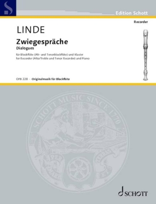 Schott - Dialogues - Linde - Alto Recorder/Tenor Recorder/Cello - Book