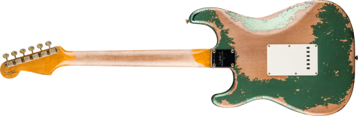 1965 Stratocaster Super Heavy Relic Electric Guitar - Super Faded Aged Sherwood Green Metallic over 3-Color Sunburst