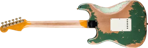 1965 Stratocaster Super Heavy Relic Electric Guitar - Super Faded Aged Sherwood Green Metallic over 3-Color Sunburst