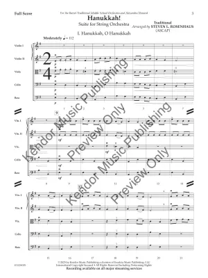 Hanukkah! - Traditional/Rosenhaus - String Orchestra - Gr. 2