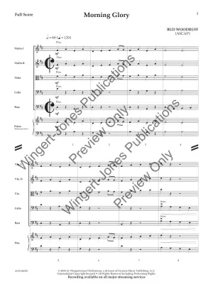 Morning Glory - Woodruff - String Orchestra - Gr. 1.5