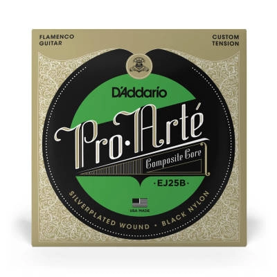 EJ25B Pro-Arte Black Nylon Composite Flamenco Guitar Strings