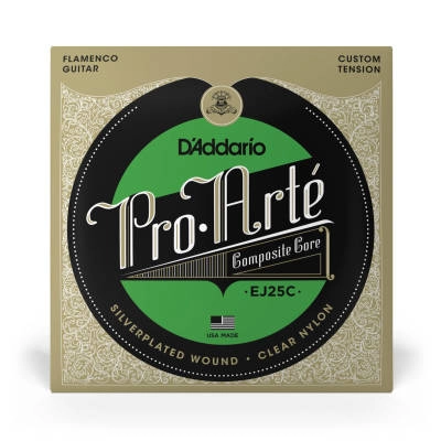 EJ25C Pro-Arte Clear Nylon Composite Flamenco Guitar Strings