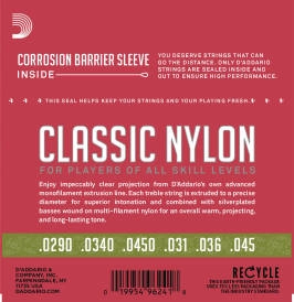 EJ27N 1/2 Student Nylon Fractional Classical Guitar Strings  Normal Tension