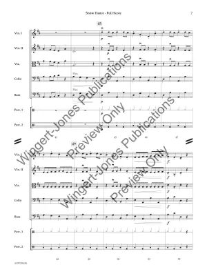 Snow Dance - Donahoe - String Orchestra - Gr. 1.5