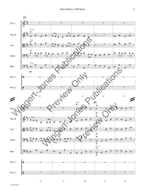 Snow Dance - Donahoe - String Orchestra - Gr. 1.5