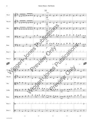 Snow Dance - Donahoe - String Orchestra - Gr. 1.5