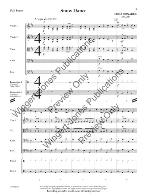 Snow Dance - Donahoe - String Orchestra - Gr. 1.5
