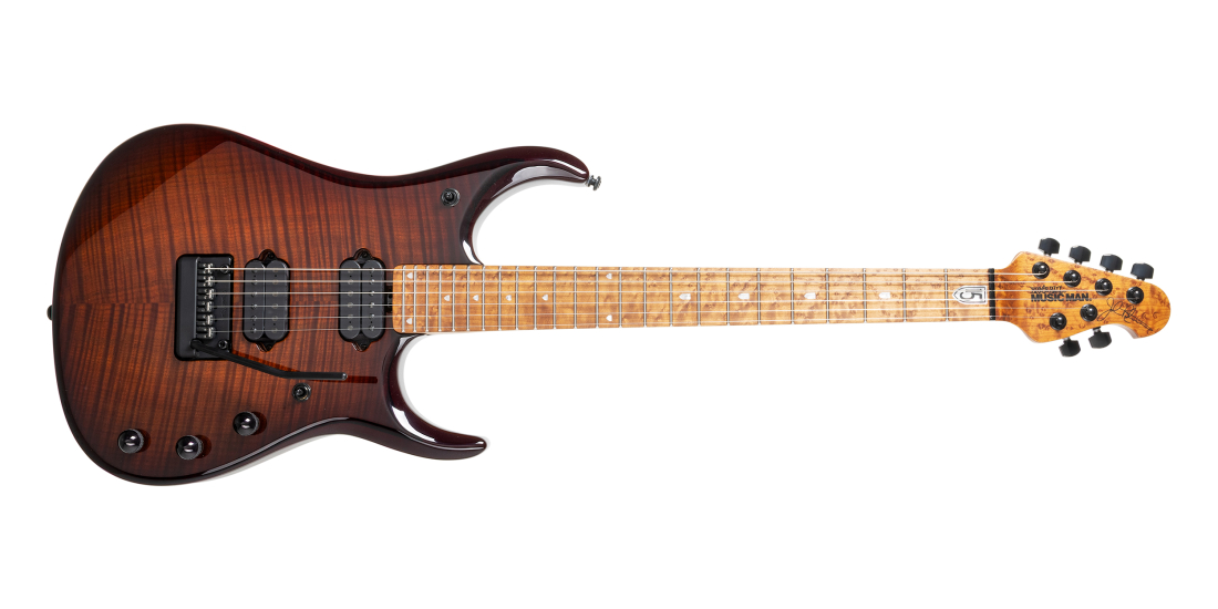 Guitare �lectrique�JP15 (table flamm�e � fini ��vagues ambr�es��, �tui inclus)