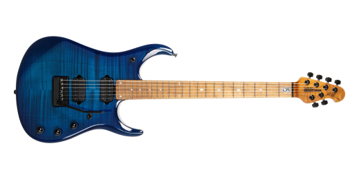 Ernie Ball Music Man - JP15 Electric Guitar with Case - Ultramarine Flame