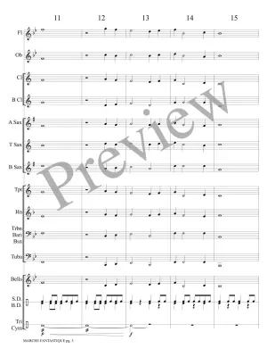 Marche Fantastique - Fortin - Concert Band - Gr. 0.5