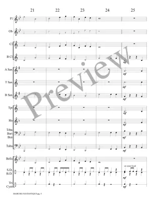 Marche Fantastique - Fortin - Concert Band - Gr. 0.5