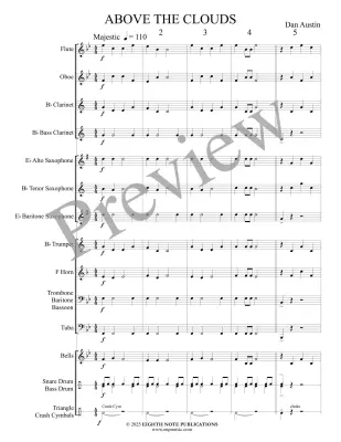 Above the Clouds - Austin - Concert Band - Gr. 0.5