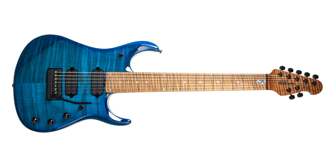 JP15 7-String Electric Guitar with Case - Ultramarine Flame