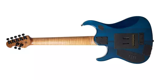 JP15 7-String Electric Guitar with Case - Ultramarine Flame