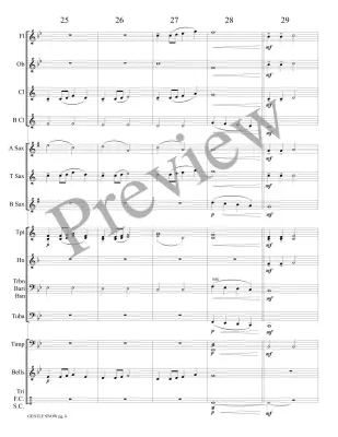 Gentle Snow - Austin - Concert Band - Gr. 0.5