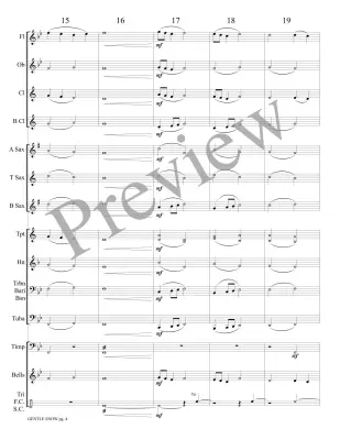 Gentle Snow - Austin - Concert Band - Gr. 0.5