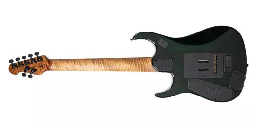 JP15 7-String Electric Guitar with Case - Green Tiger Eye Flame