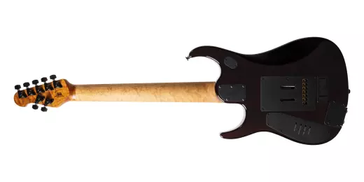 JP15 7-String Electric Guitar with Case - Amber Waves Flame