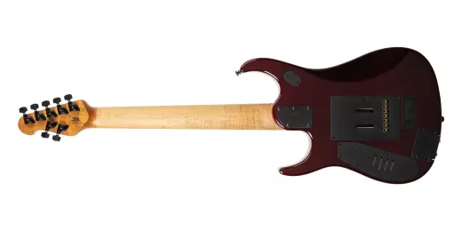JP15 7-String Electric Guitar with Case - Red Tide Quilt