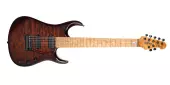 Ernie Ball Music Man - JP15 7-String Electric Guitar with Case - Amber Waves Quilt