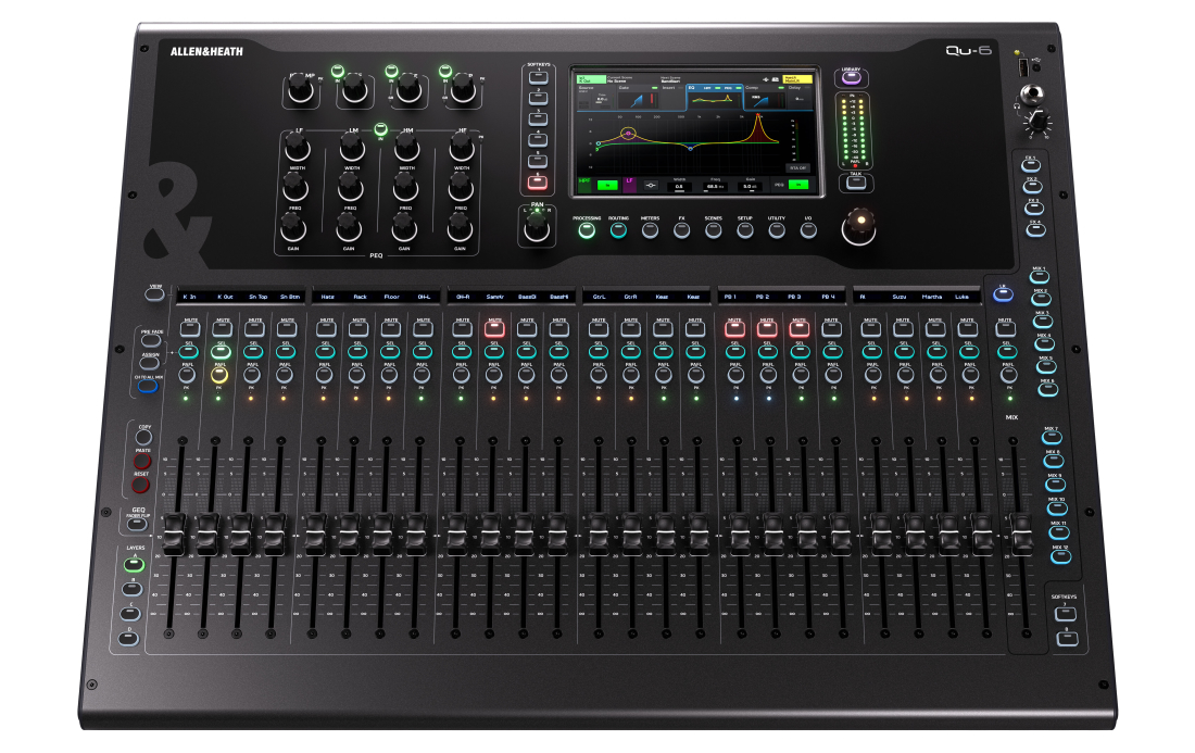 Qu-6 32-Channel 96kHz Digital Audio Mixer